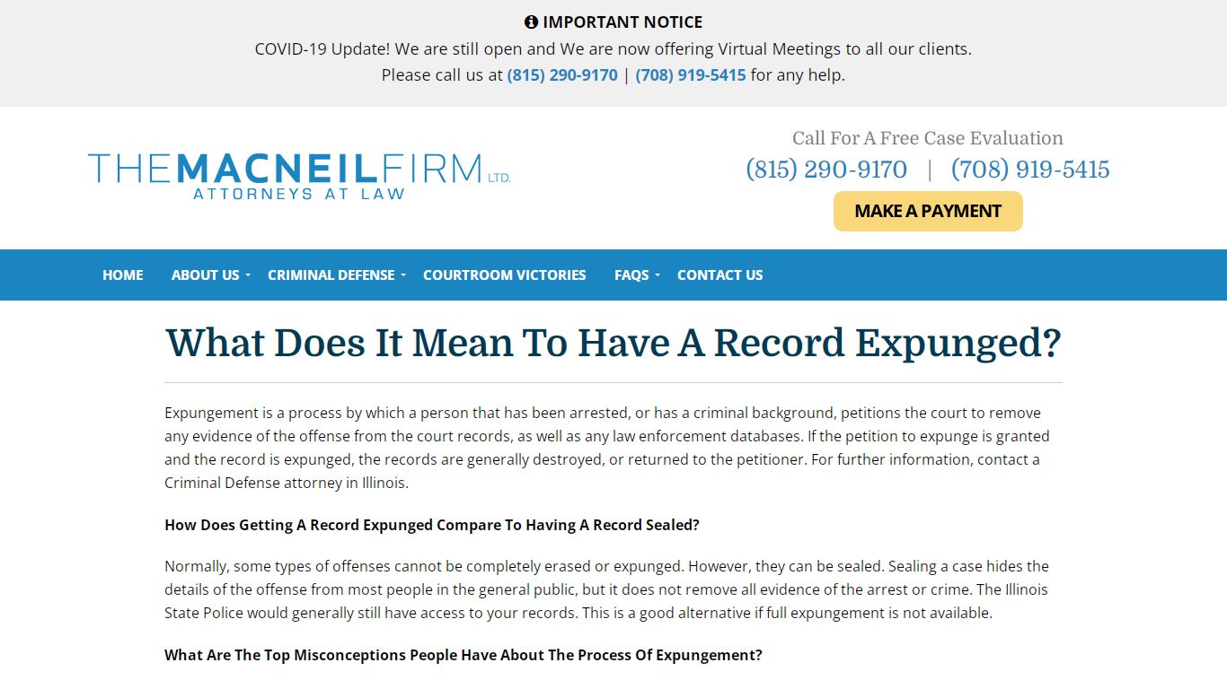 What Does It Mean To Have A Record Expunged in Illinois? IL Criminal ...